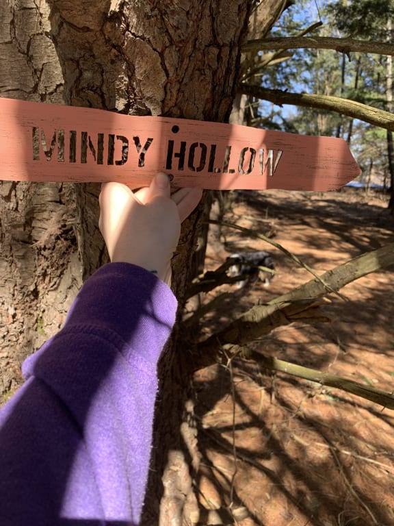 Personalized Directional Sign from Uncommon Goods. Customer submitted image.