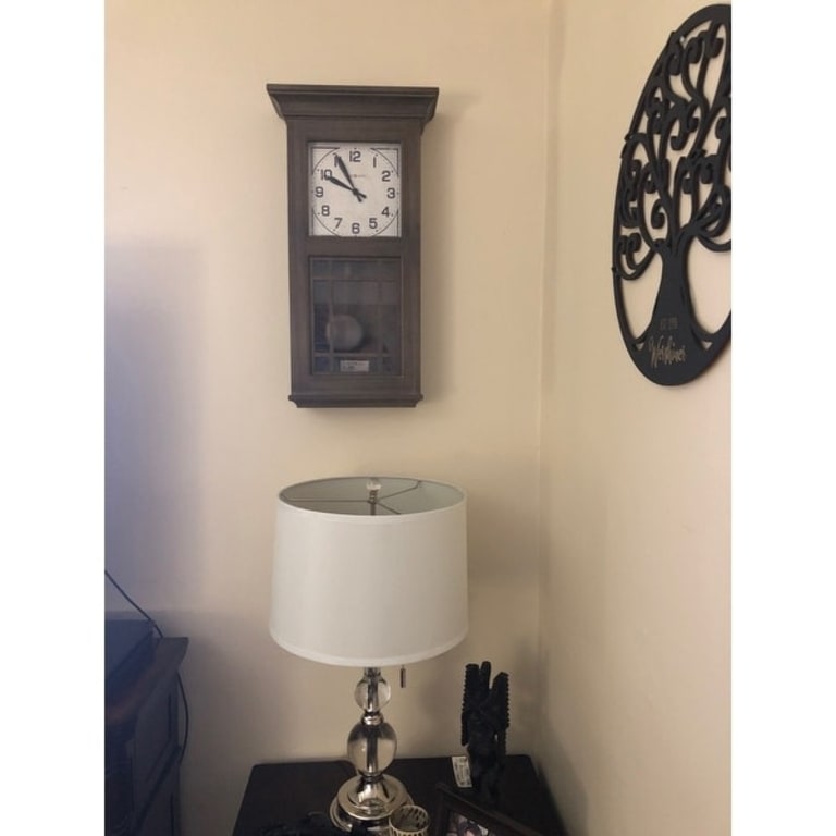 Howard Miller Amos Ash Finish Grandfather Style Wall Clock Bed Bath