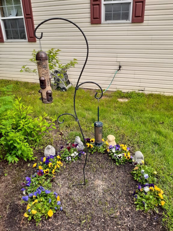 Zen Elephant Garden Sculpture from Uncommon Goods. Customer submitted image.