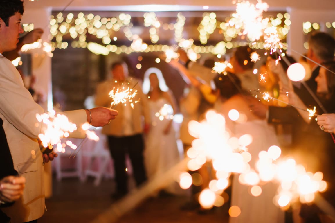 long wedding sparklers