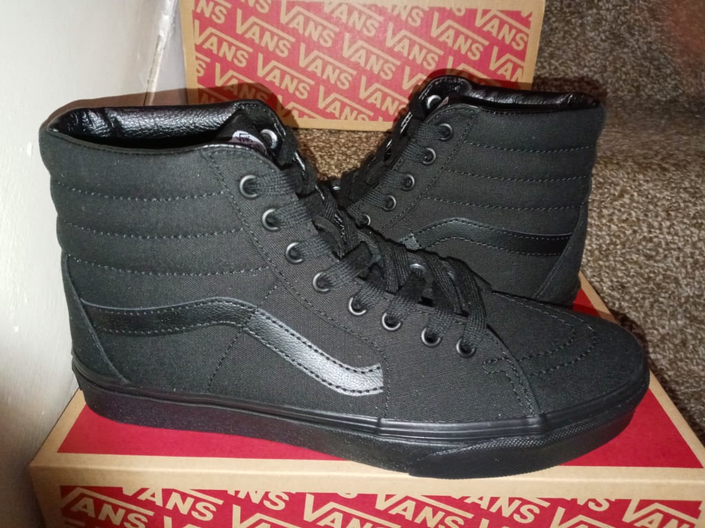 【Vans】☆ユニセックス☆スニーカー☆CANVAS SK8-HI Vans | Sk8-Hi Black/Black/Black Classics Shoe