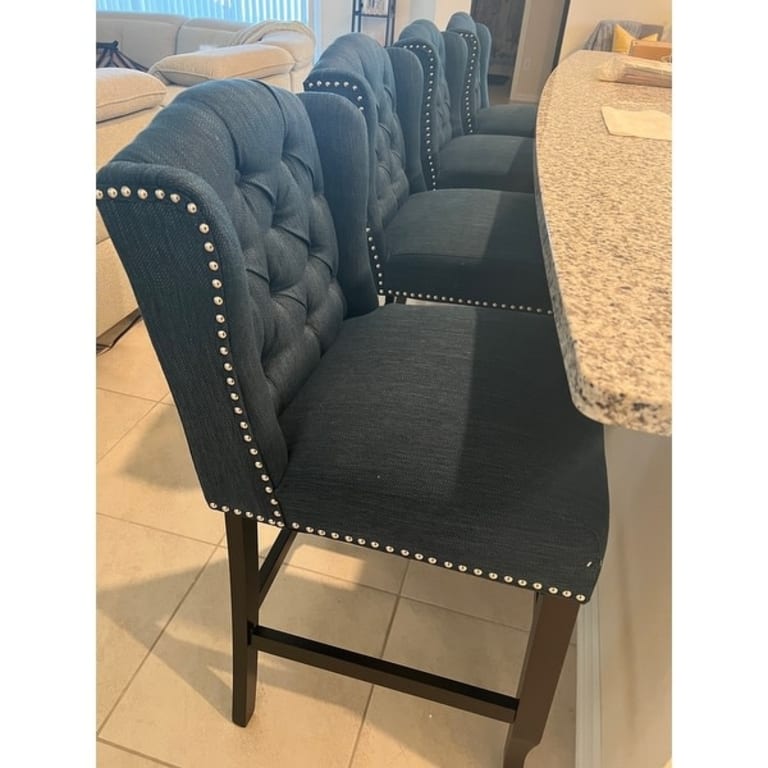 Foxcroft Wingback Counter Stool (Set of 2) by Christopher Knight Home