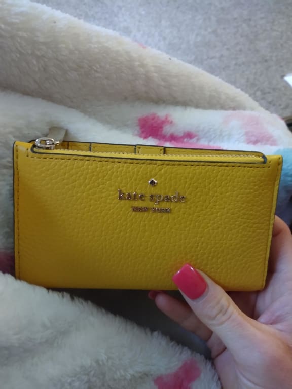 Kate Spade ☜UNBOXING☞ Leila small slim bifold wallet / Black 