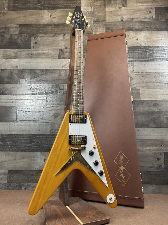 Epiphone 1958 Korina Flying V Outfit Electric Guitar Aged Epiphone 1958 Korina Flying V Outfit Electric Guitar Aged