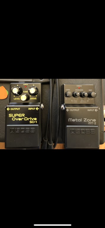 BOSS 40th Anniversary SD-1-4A Super OverDrive Effects Pedal Black