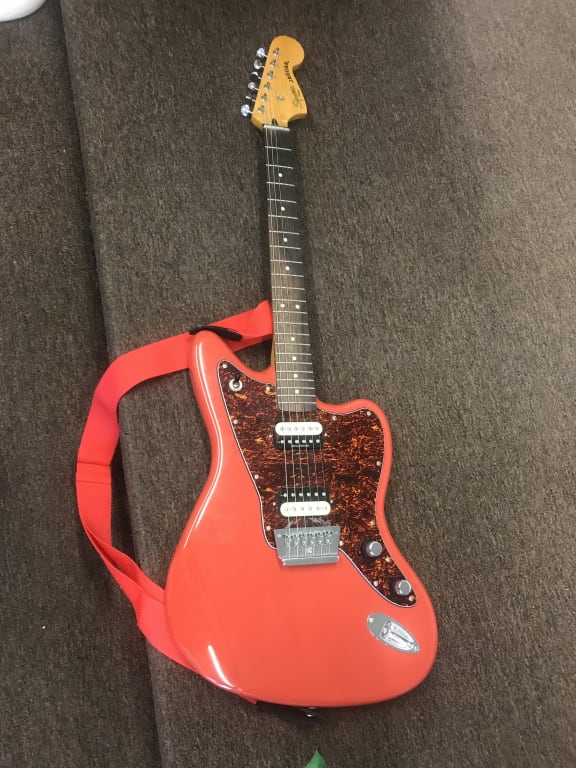 Squier / Vintage Modified Jaguar HH 美品 Vintage Modified Jaguar HH Electric Guitar Fiesta Red | Guitar Center