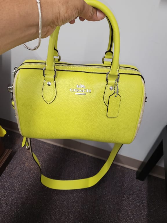 Coach Mini Rowan Satchel Dandelion Bag - gudangshopaholic