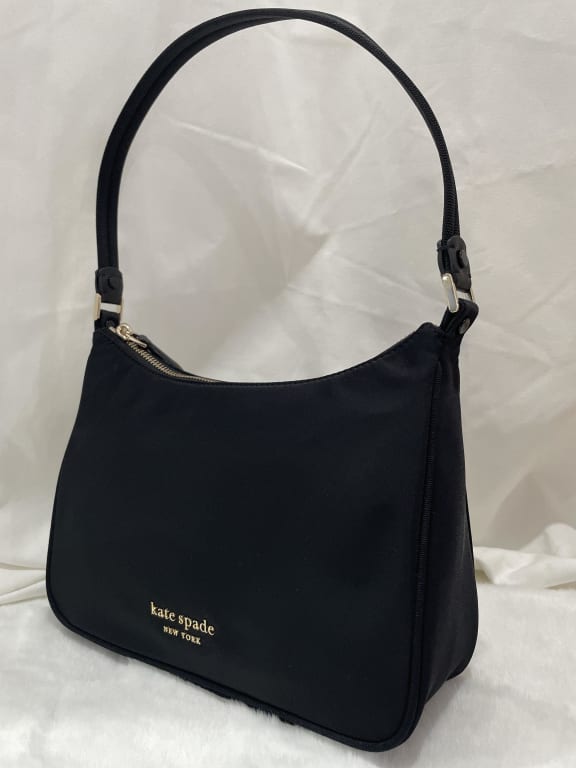 NEW Kate Spade K5051 The Little Better Sam Nylon MD Messenger Bag BLACK  $228