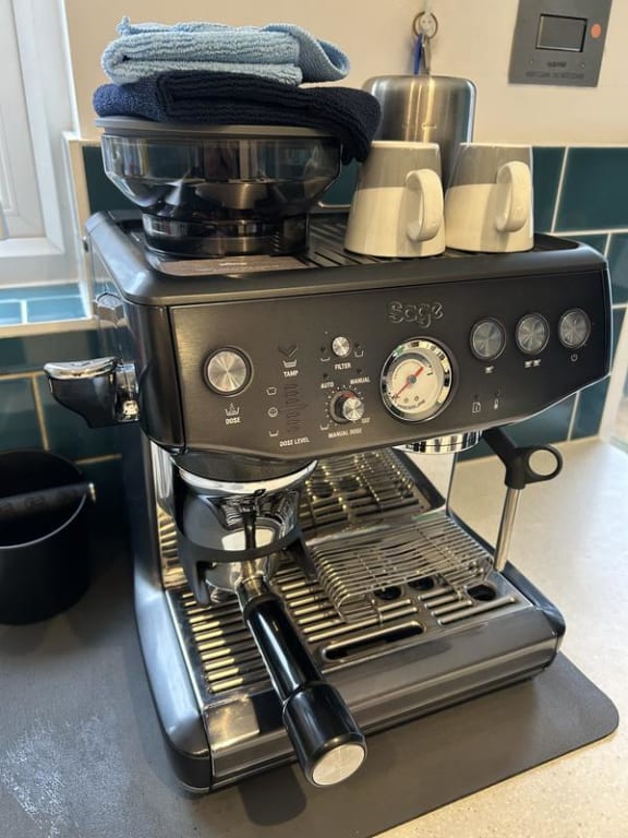 Sage Barista Impress Coffee Machine, Almond Nougat