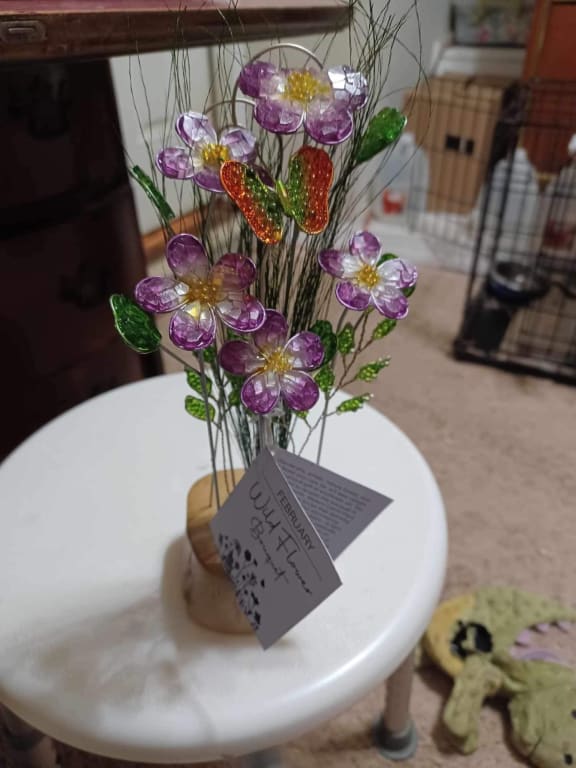 Birth Month Wildflower Bouquet from Uncommon Goods. Customer submitted image.