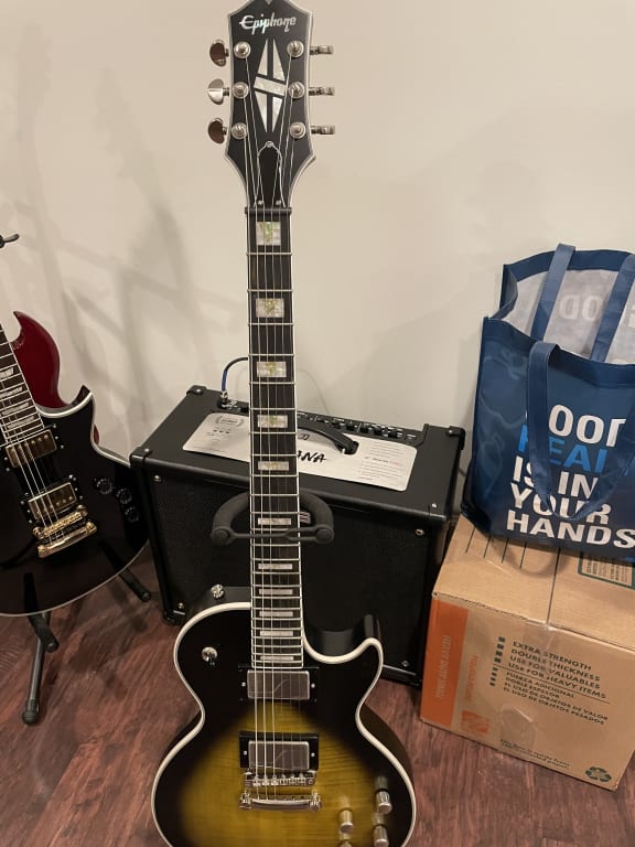 Epiphone Les Paul Prophecy Electric Guitar Black Aged Gloss