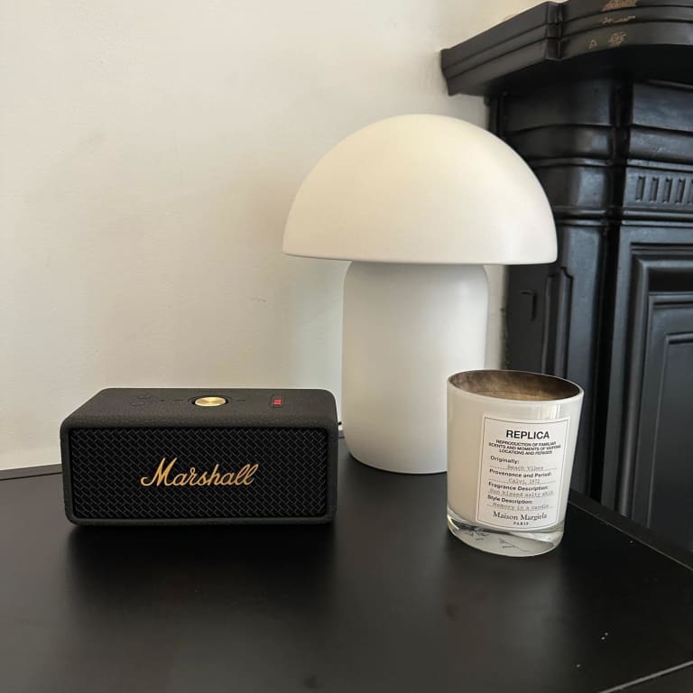 Marshall Emberton III Portable Bluetooth Speaker, Black & Brass