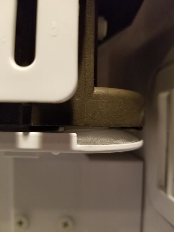Water leaked and froze