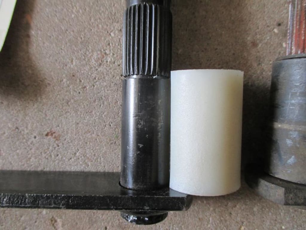 Pitman shaft not properly welded in place. Unable to install bearing retaining ring in groove