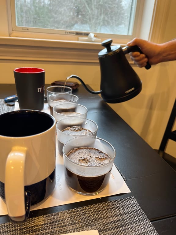 Trade Secrets Coffee Tasting Class from Uncommon Goods. Customer submitted image.