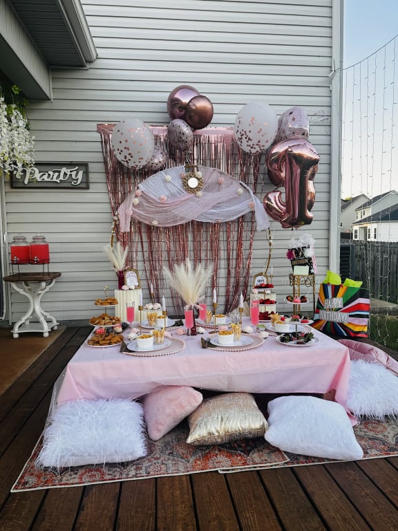 Luxor Gold Metallic Foil Throw Pillow, 18"