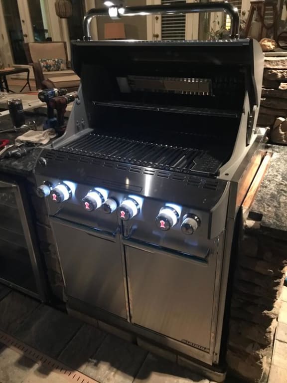 er Summit S460 BuiltIn Natural Gas Grill With Rotisserie & Sear