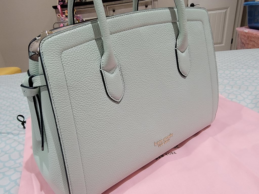 Reviewing the Kate Spade knott extra large satchel ♠️ 👜✨ 