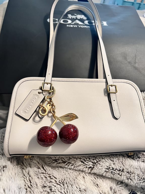 Coach Mini Sierra Satchel in Signature Canvas with Cherry