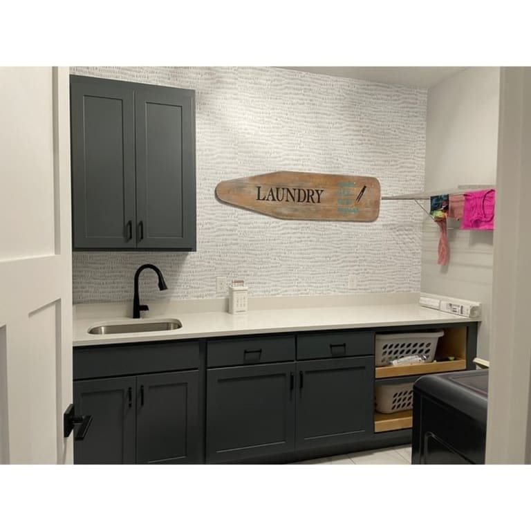 NuWallpaper Kylver Grey Peel & Stick Wallpaper 216in x 20.5in x 0