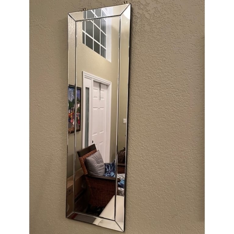 Loft Silver Modern Rectangle Wall Mirror by Abbyson Bed Bath & Beyond 7316214