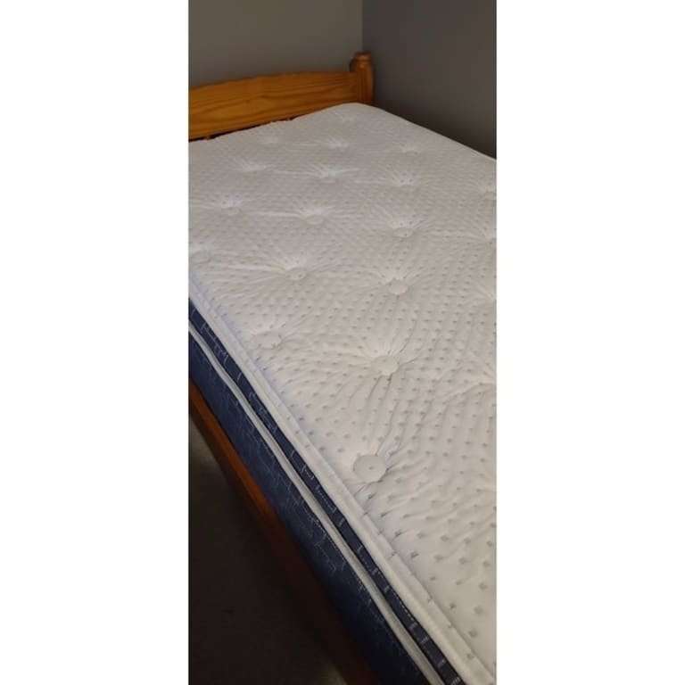 American Bedding 12 Inch Plush Pillow Top Hybrid Mattress Bed Bath