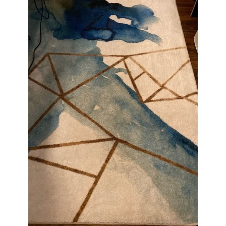 Mohawk Home Cognition Watercolor Abstract Geometric Area Rug Bed Bath