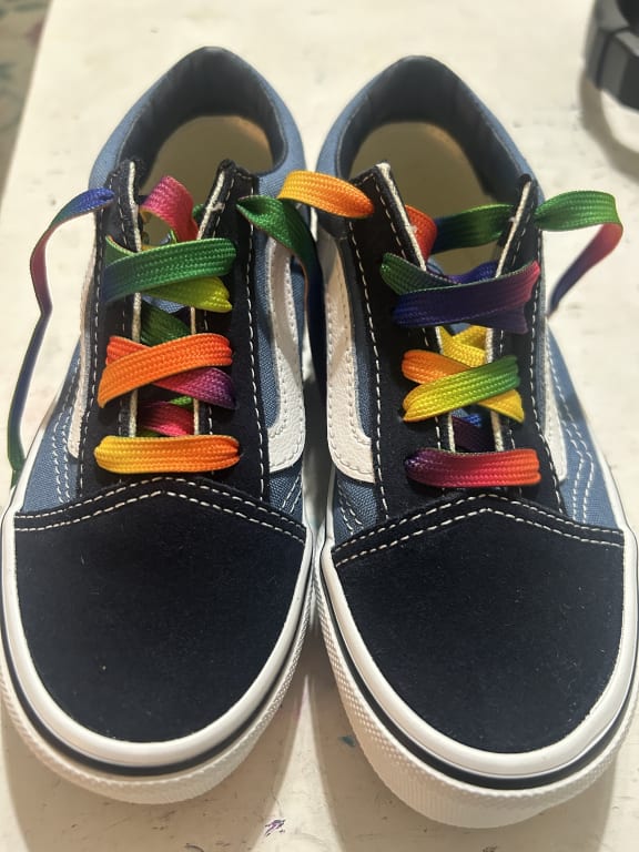 Vans Kids Old Skool Black/True White Shoes - Main Image