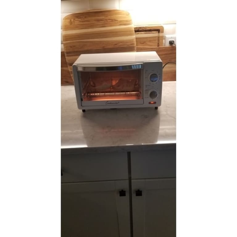 Continental Electric Toaster Oven, 60 Minute Timer, White On Sale