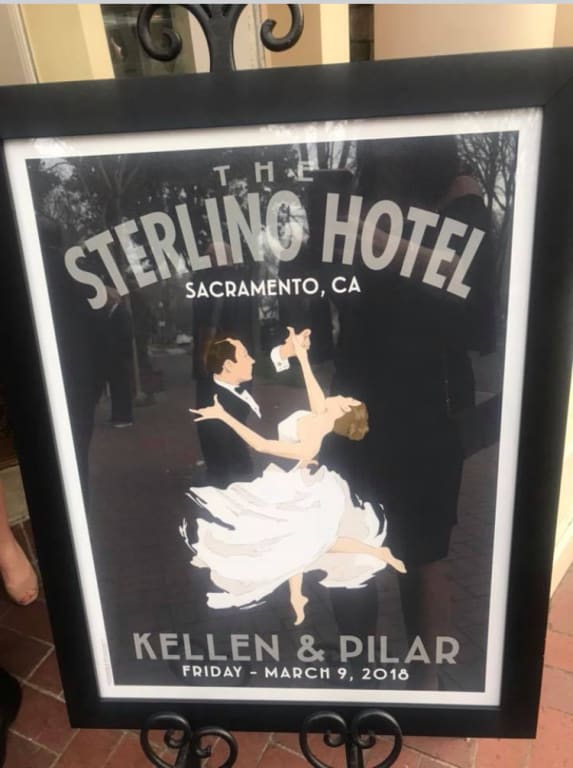 First Dance Personalized Art from Uncommon Goods. Customer submitted image.