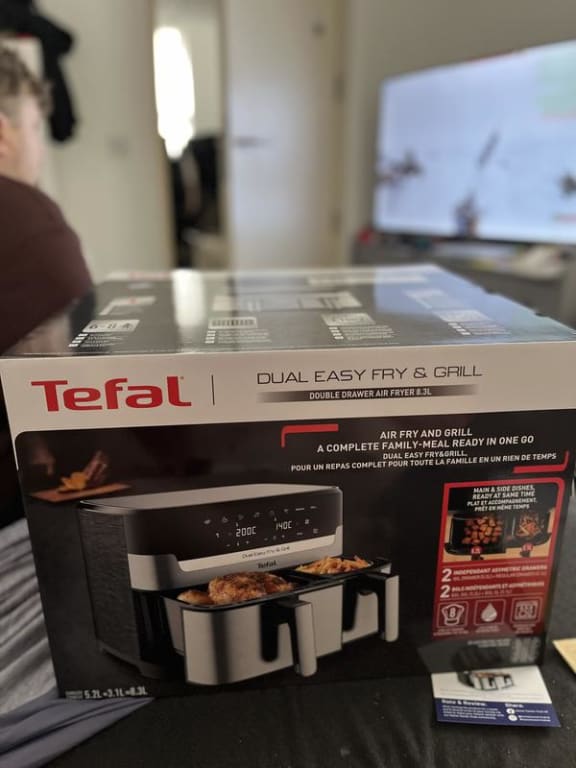 Buy Tefal Easy Fry EY905D40 8.3L Dual Air Fryer & Grill - Silver, Air  fryers and fryers