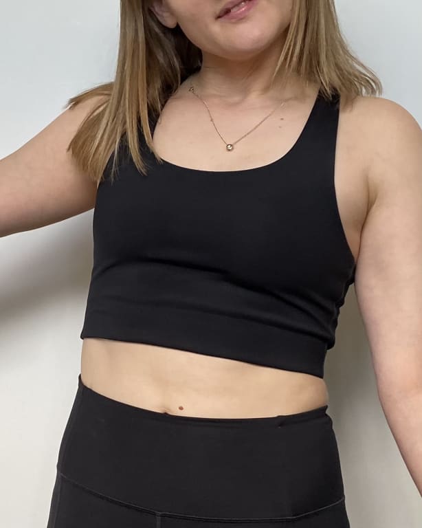 Girlfriend Collective Paloma Longline Sports Bra, Cherry at John Lewis &  Partners