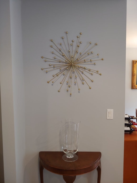 Gold Metal Starburst Wall Decor, 28"