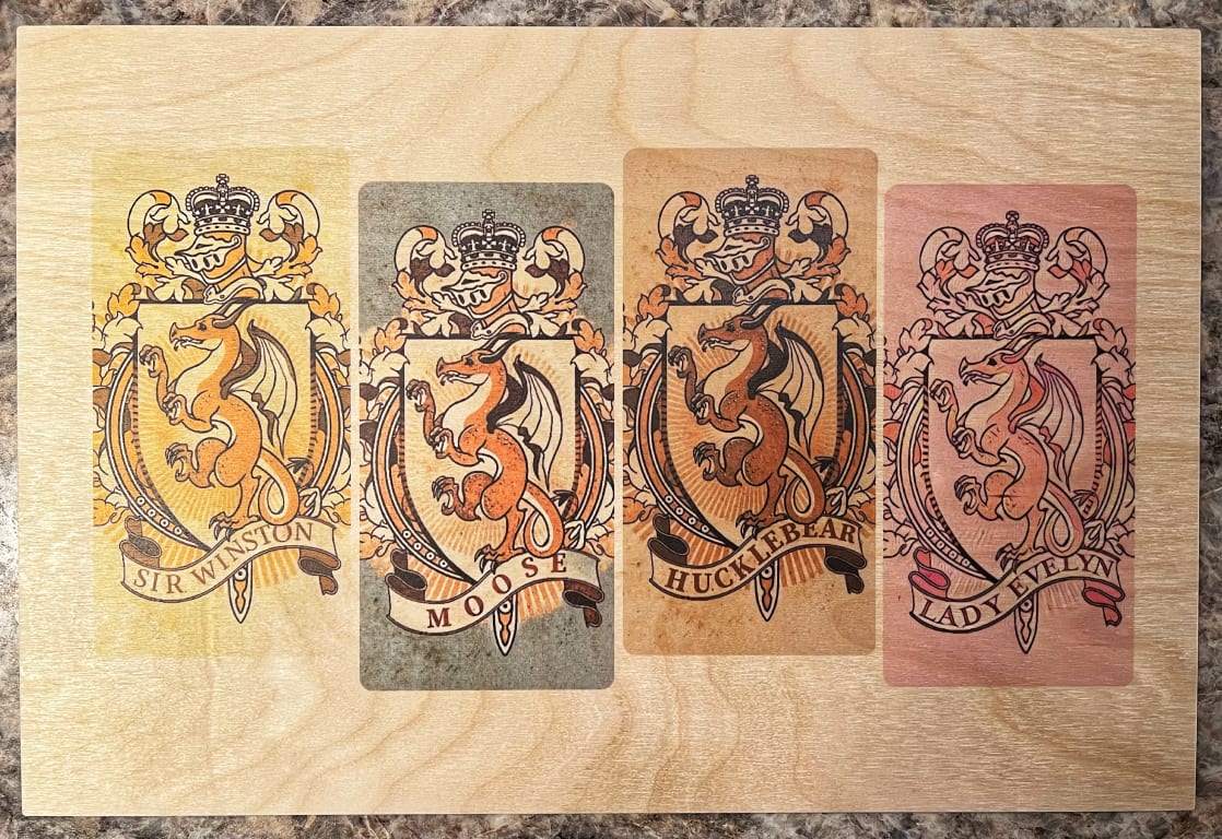 A wood print just as unique as our Dragons