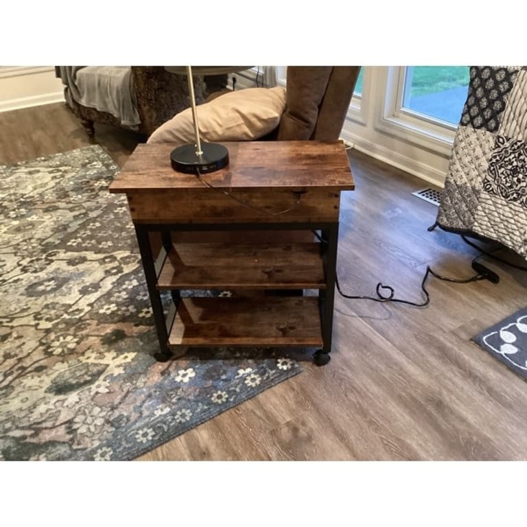 End Table with USB Ports and Outlets - Bed Bath & Beyond - 36868325