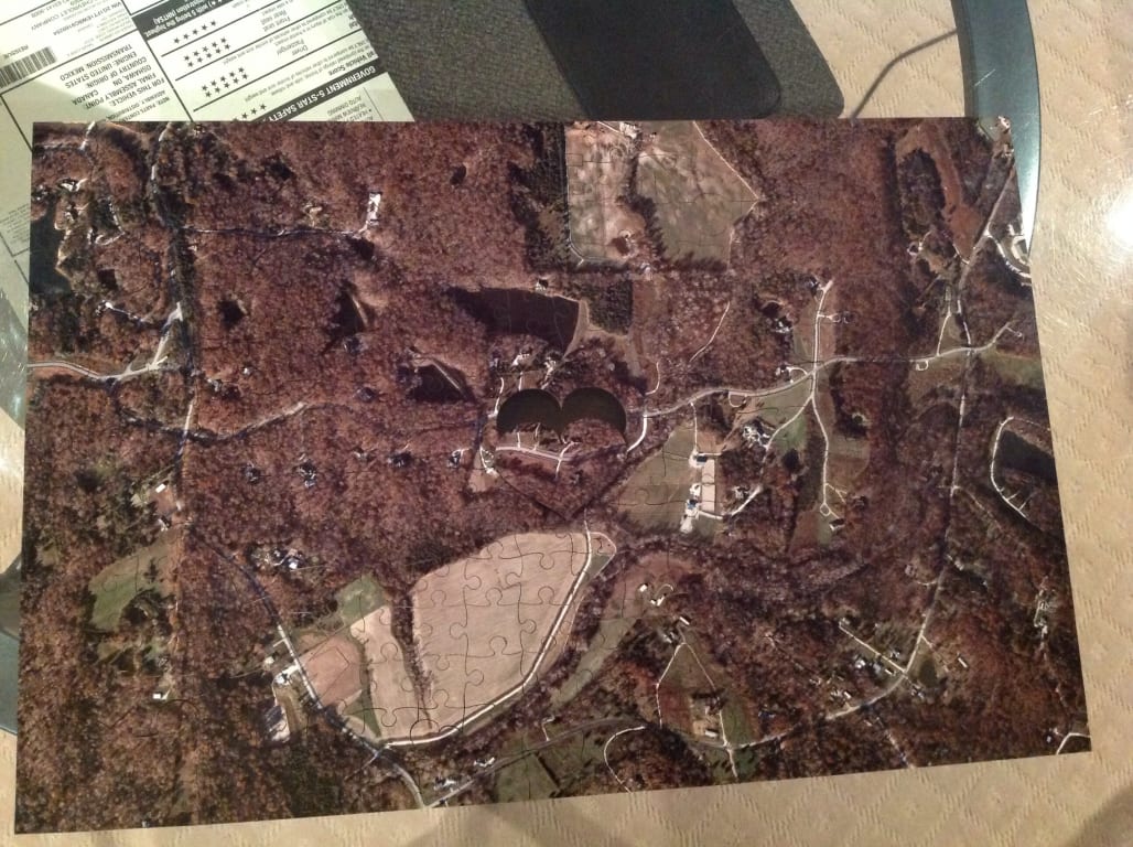 We Found Each Other Custom Puzzle from Uncommon Goods. Customer submitted image.