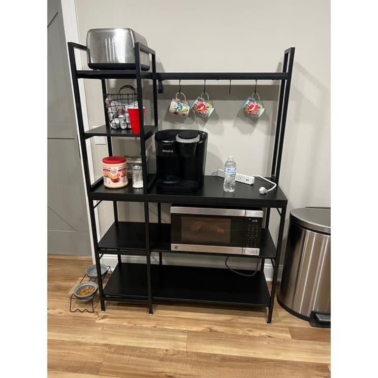 Kitchen Bakers Rack with Storage, 43 inch Microwave Stand 5-Tier Kitchen  Utility Storage Shelf - On Sale - Bed Bath & Beyond - 35464010