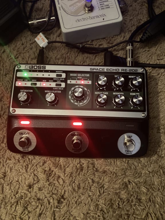 BOSS RE-202 Space Echo Effects Pedal Black | Guitar Center BOSS RE-202 Space Echo Effects Pedal Black | Guitar Center