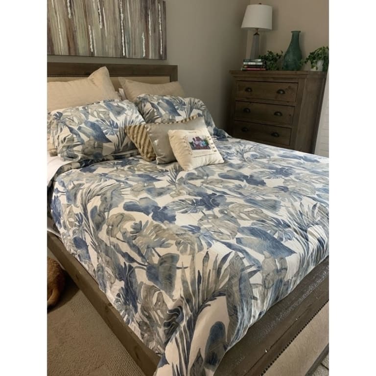 Tommy Bahama Raw Coast Blue Cotton Reversible Duvet Cover Set On Sale Bed Bath & Beyond