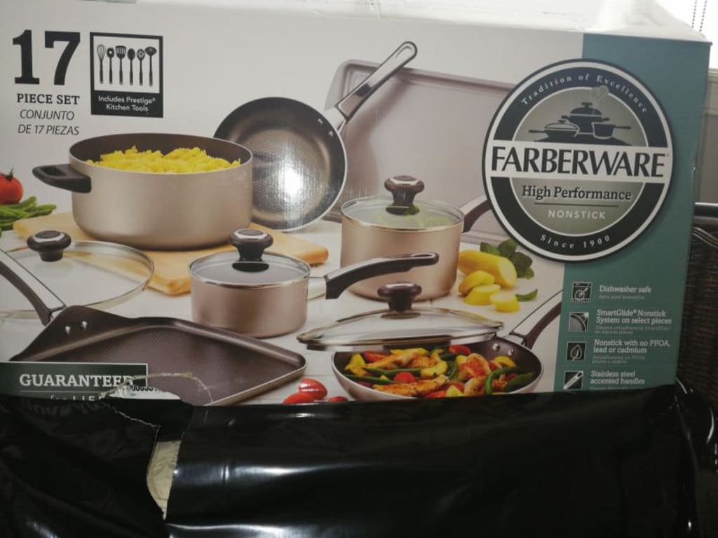 Farberware High Performance Nonstick 17 Piece Aluminum Cookware Set &  Reviews