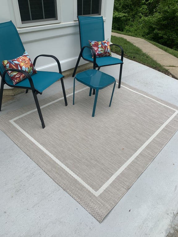 All Weather Outdoor Area Rug in Custom and 15 Standard Sizes-De Janeir 