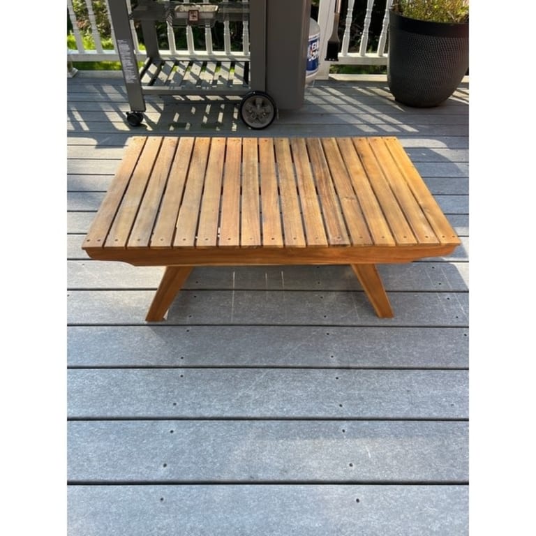 Sedona Outdoor Wooden Coffee Table by Christopher Knight Home Bed