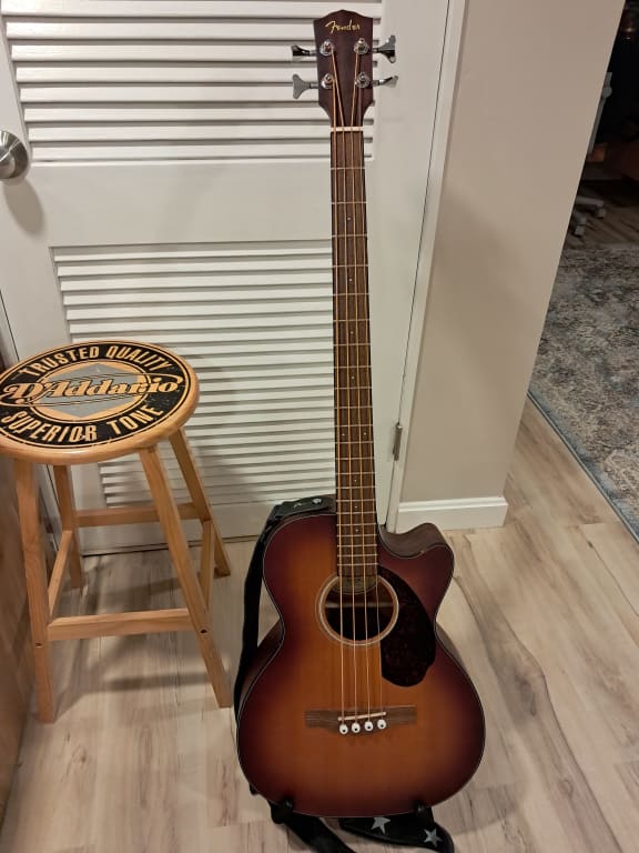 Fender CB-60SCE Acoustic-Electric Bass Guitar Natural