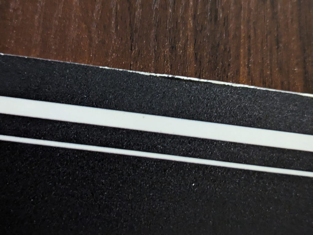 Printing is good, but damaged edges