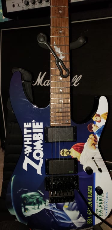 ESP LTD Kirk Hammett Signature White Zombie Electric Guitar ESP LTD Kirk Hammett Signature White Zombie Electric Guitar