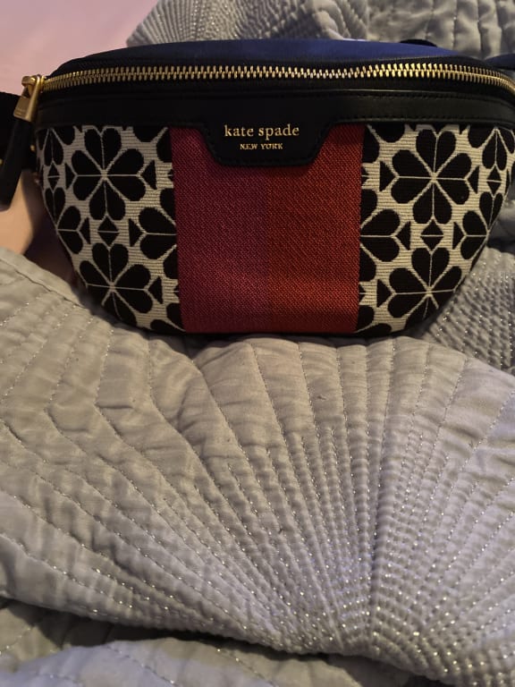 Kate Spade Spade Flower Jacquard Stripe Medium Belt Bag