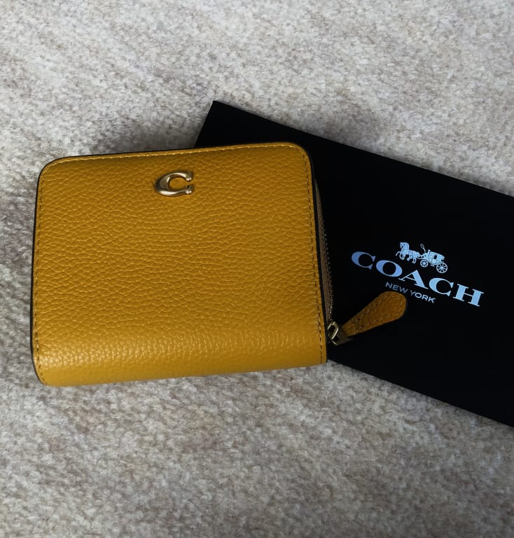 取引保証COACH ミニ財布 MINT+SERF 小物