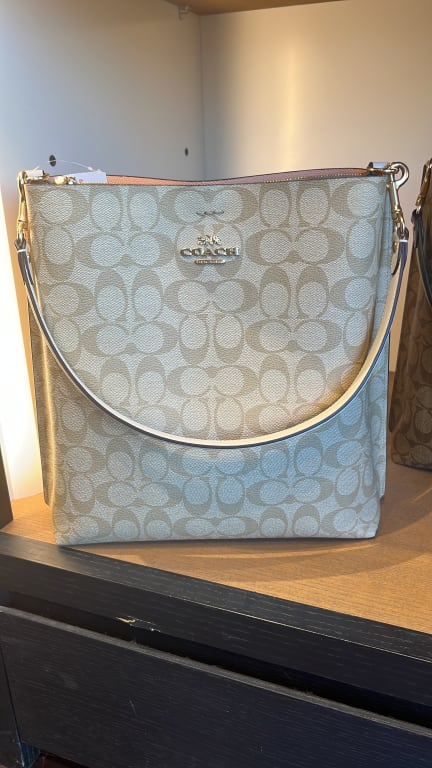 Coach CE611 Mollie Bucket Bag In Signature Canvas With Heart