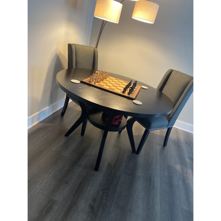 Furniture of America Mandurah Farmhouse Espresso 48inch Dining Table