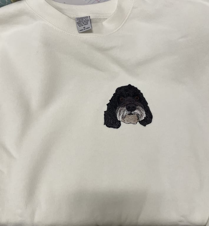Custom Pet Embroidered Sweatshirt